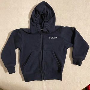 Carhartt Navy Blue Zip Up Hoodie